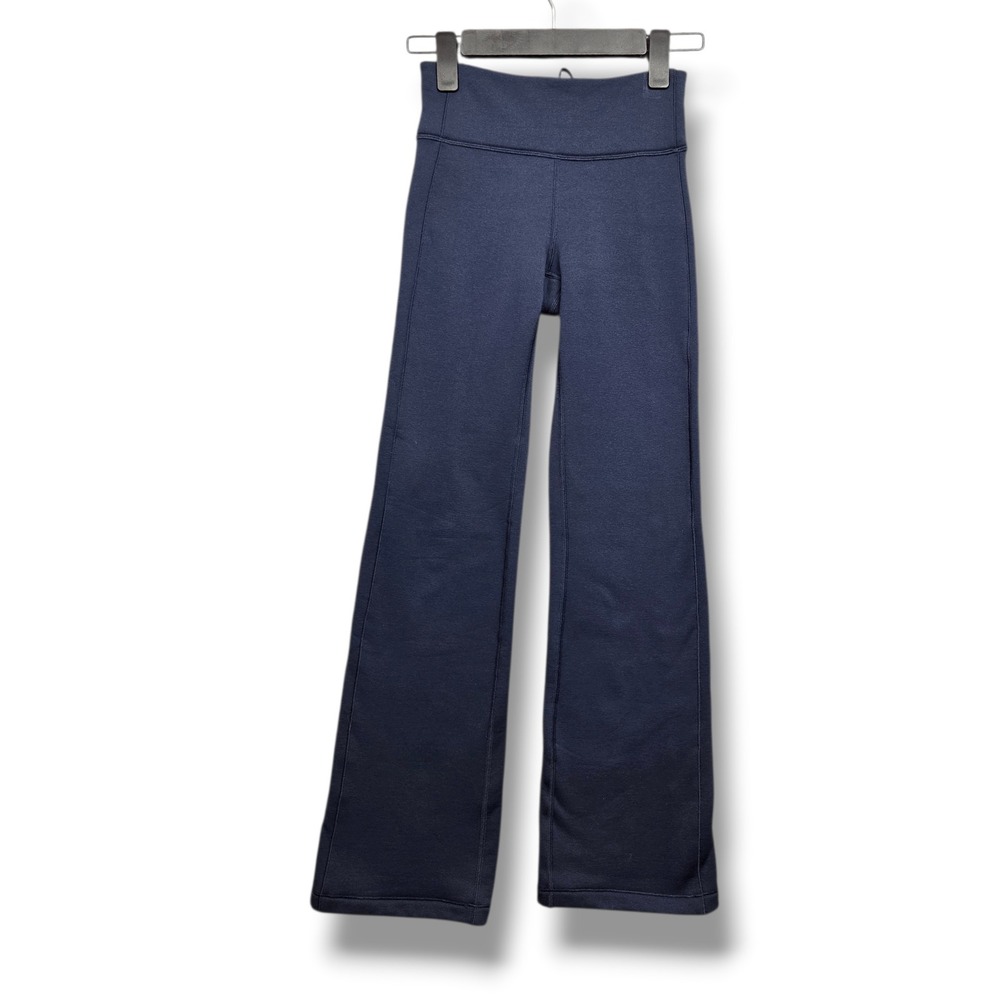 Athleta Altitude Edge Pant Women XXS Fleece Lined High Rise Thermal Stretch Blue